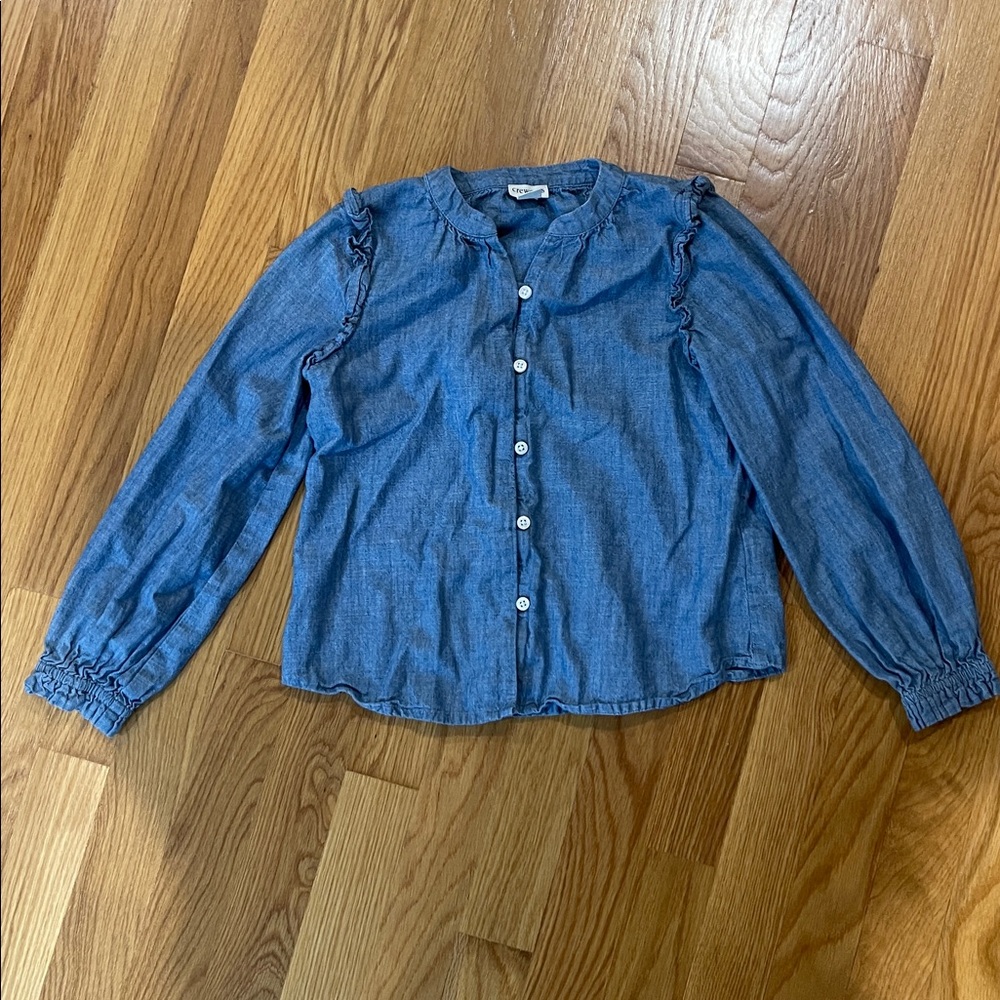 Crewcuts Denim Blue Button-Up Shirt